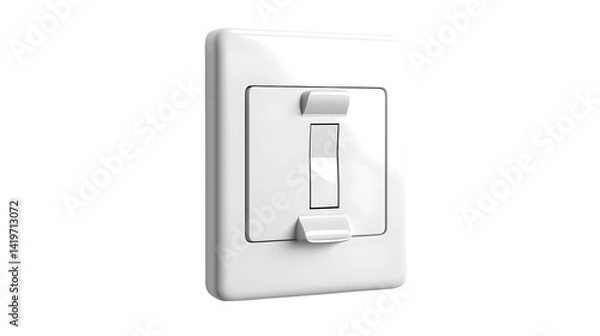 Fototapeta Professional Light Switch on White Background for Graphic Design