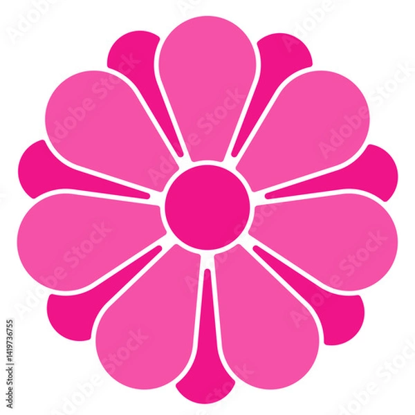 Obraz Hot pink flower 