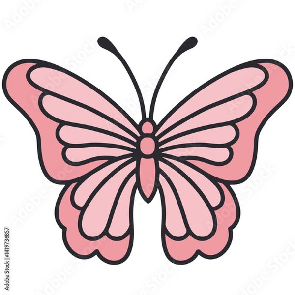 Obraz butterfly vector illustration
