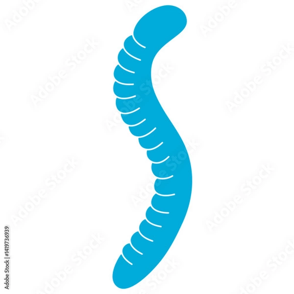 Obraz Gummy worm candy vector