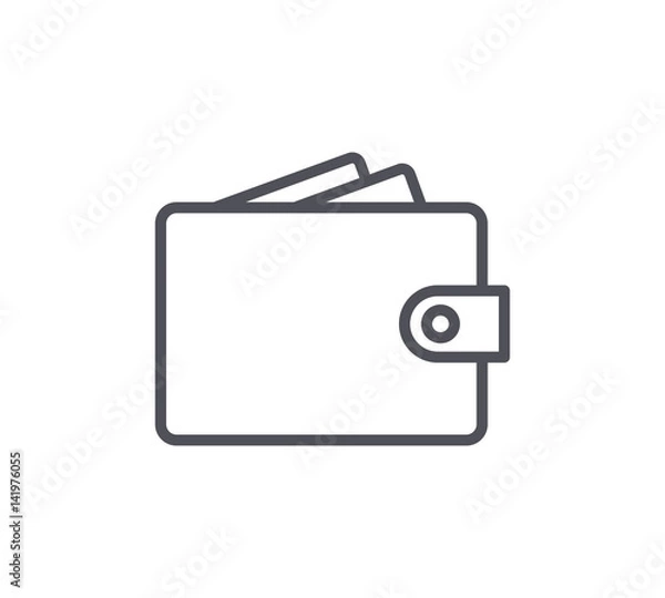 Obraz Wallet Line Icon