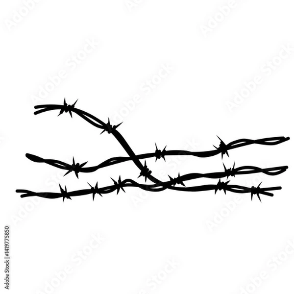 Obraz Barbed Wire Element 