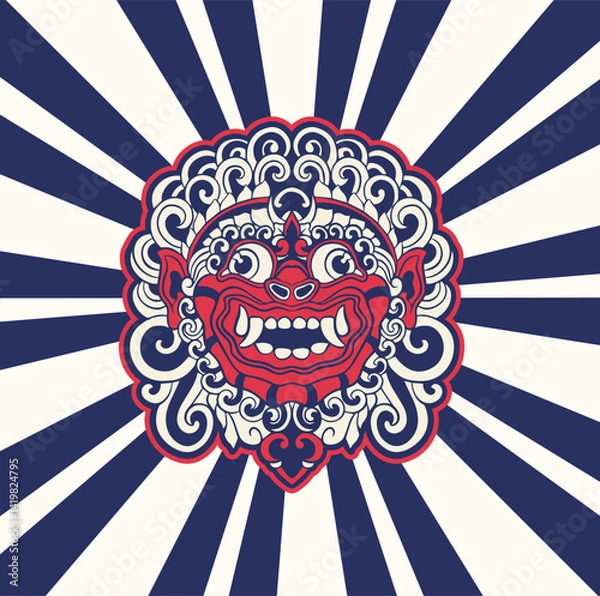 Obraz Illustration vector graphic of balinese barong,can be used as t-shirt