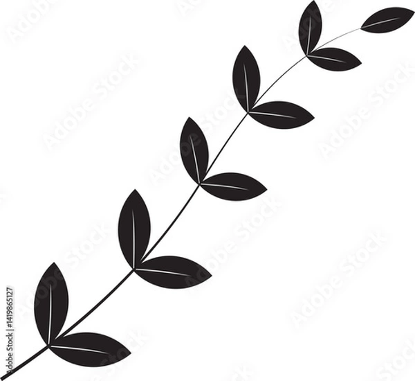 Obraz A random leaf design