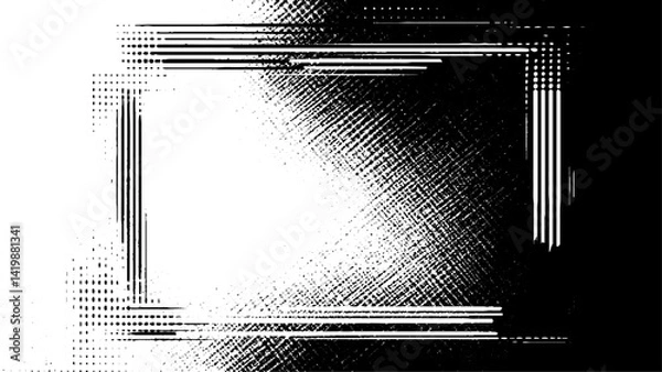 Obraz Grunge texture white and black. Sketch abstract to Create Distressed Effect. texture of old wall, a black and white vintage of cracked concrete scribble effect, 