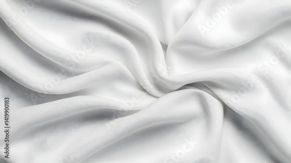 Fototapeta White Fabric Texture With Subtle Pattern