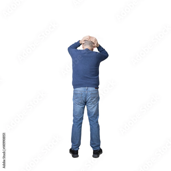 Obraz A man  with a headache