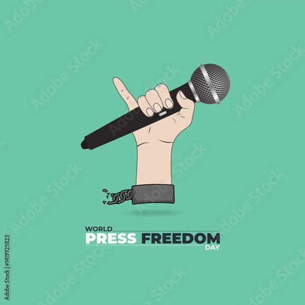 Obraz World Press Freedom Day Celebration, celebrated every year on May 3rd