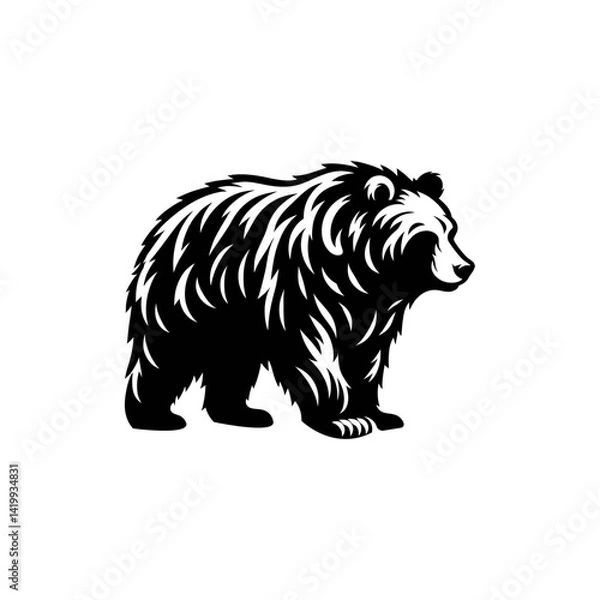 Obraz Bear Silhouette Vector