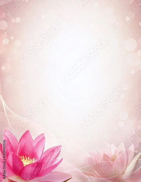 Obraz Background with sacred lotus