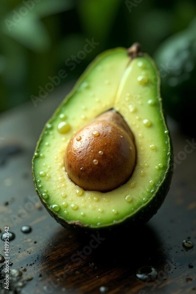 Obraz avocado on a wooden surface
