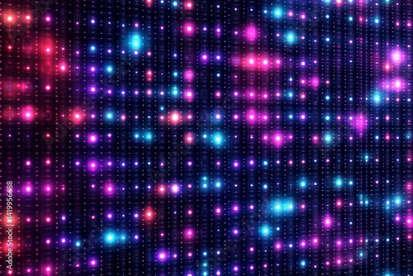 Fototapeta Seamless LED Dot Grid Texture for Modern Displays