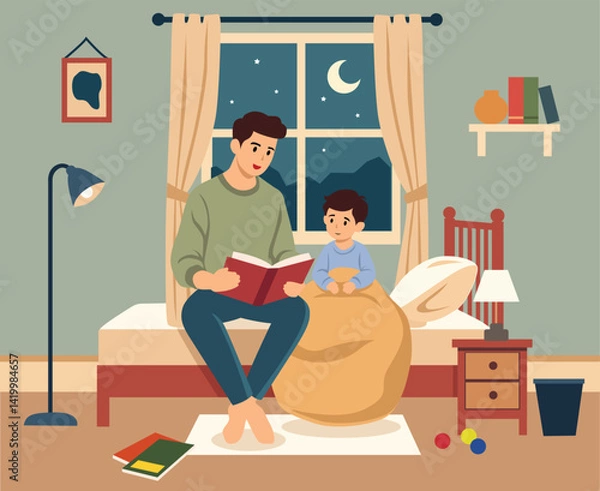 Obraz bedtime story time