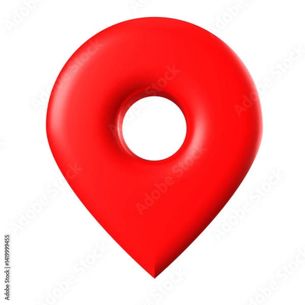 Obraz Location Map Pin Navigator 3D Pointer for Travel and GPS Navigation