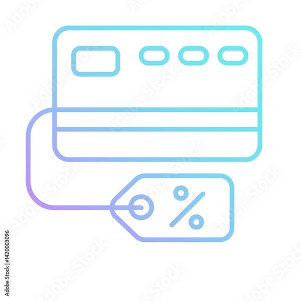 Obraz Discount Card Gradient