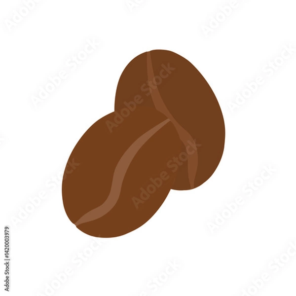 Obraz vector illustration of coffee beans
