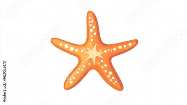Fototapeta Starfish Icon Vector Isolated on White Background for Design Projects