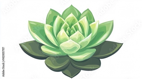 Fototapeta Succulent Plant Icon Vector Illustration for Designs and Projects