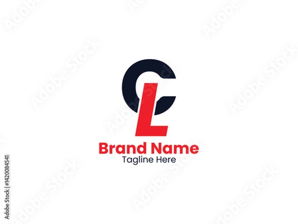 Fototapeta Creative modern initial letter CL logo vector
