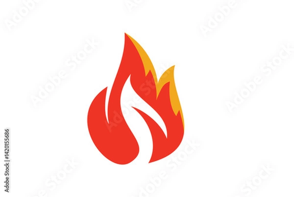 Obraz Fire Flame Logo Design Template