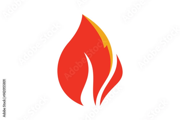 Obraz Fire Flame Logo Design Template