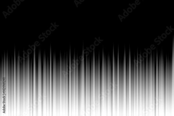 Obraz 黒色、スピードがある縦の光、暗闇の表現、黒色の抽象的な壁紙、怖い雰囲気、ホラー、デザイン、テクスチャ、黒がベースの背景、シンプルなイラスト素材