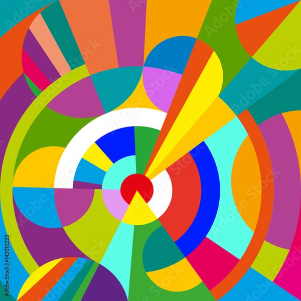 Fototapeta Seamless vector geometric background