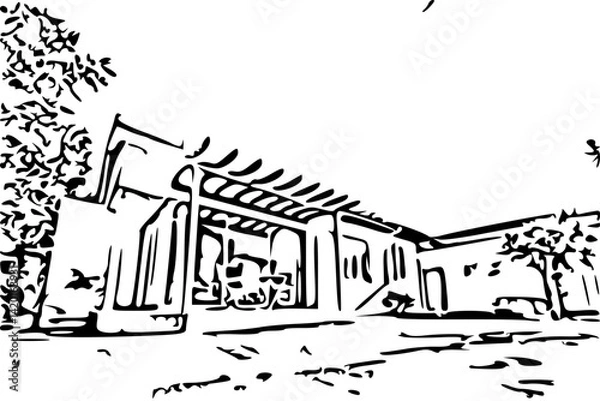 Fototapeta detached house