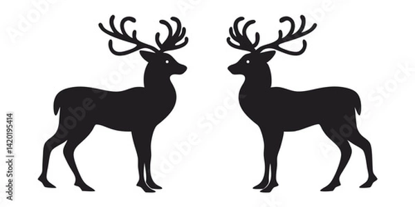 Obraz deer vector illustration