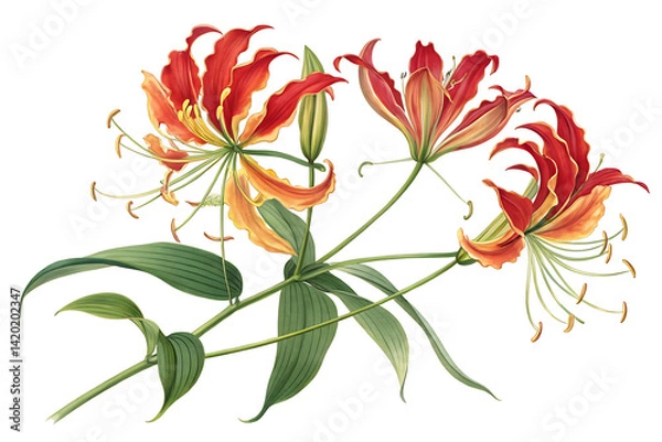 Fototapeta Flame Lily 