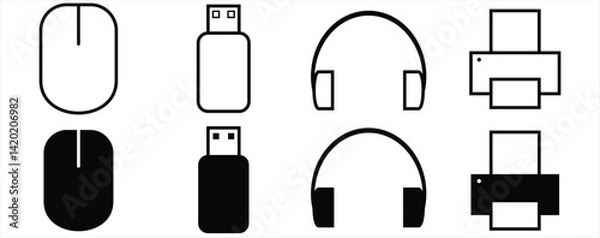 Fototapeta icon device PC