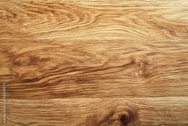 Obraz Close-up view of oak wood surface showing detailed natural grain pattern. Warm, earthy tones dominate, creating rich, organic feel. Perfect for design inspiration. Neural network AI generated