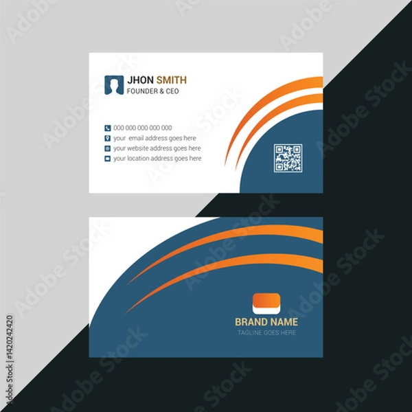 Obraz Clean Minimal Business Card Design