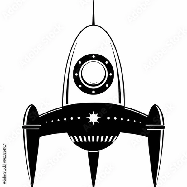 Obraz Retro Rocketship