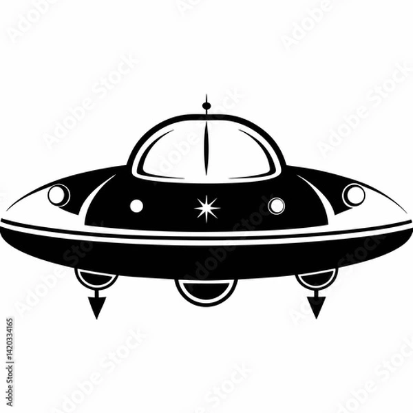 Obraz Retro Rocketship