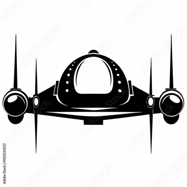 Obraz Retro Rocketship