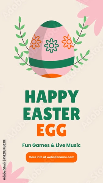 Fototapeta Easter Egg Instagram Story (1)