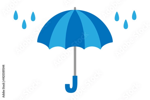 Fototapeta 雨と傘