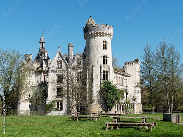 Obraz Château de la Mothe Chandeniers.
Les Trois Moutiers, Vienne, Nouvelle-Aquitaine, France