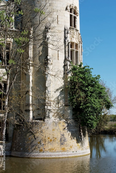 Obraz Château de la Mothe Chandeniers.
Les Trois Moutiers, Vienne, Nouvelle-Aquitaine, France