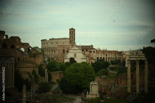 Obraz view of the colosseum rome