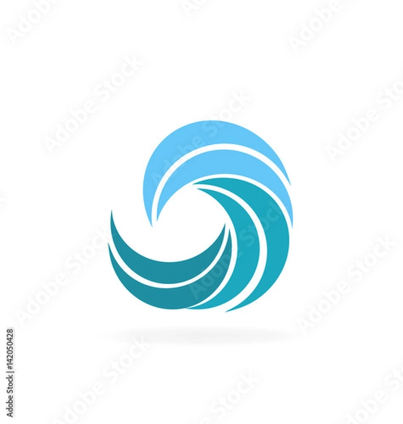 Obraz Waves beach tropical logo