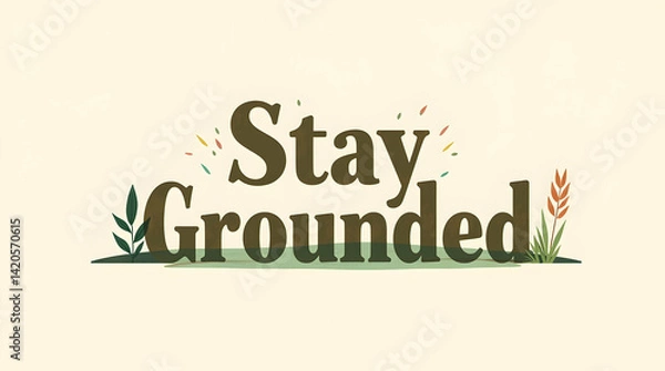 Fototapeta Stay Grounded – Inner Strength