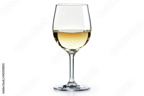 Fototapeta White Wine in Glass