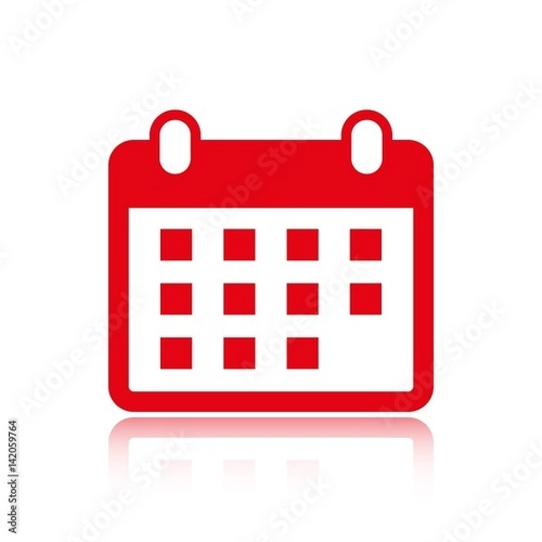 Fototapeta calendar icon stock vector illustration flat design