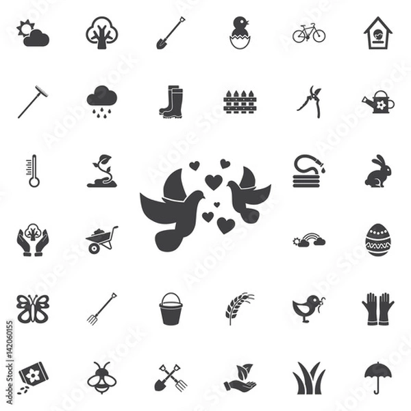 Obraz dove heart icon