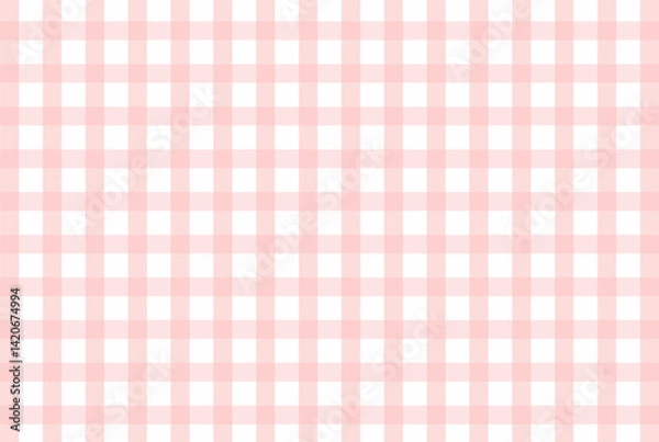 Fototapeta pink and white tablecloth seamless pattern