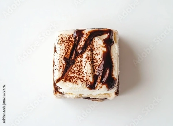 Obraz  ice cream in the shape of square piece