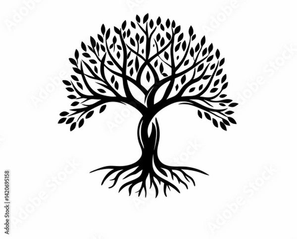 Fototapeta Tree of life vector, geometric 