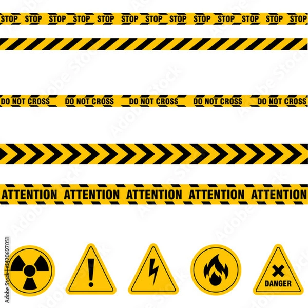 Fototapeta sinalização de perigo 